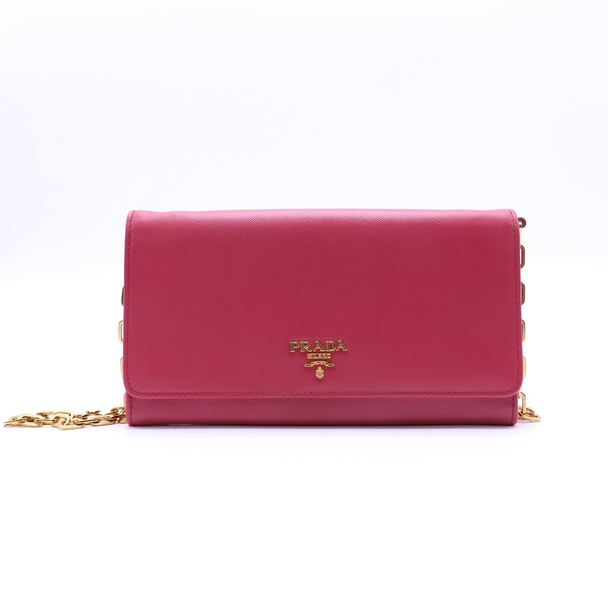 Chain Wallet Crossbody Saffiano Leather  W21284