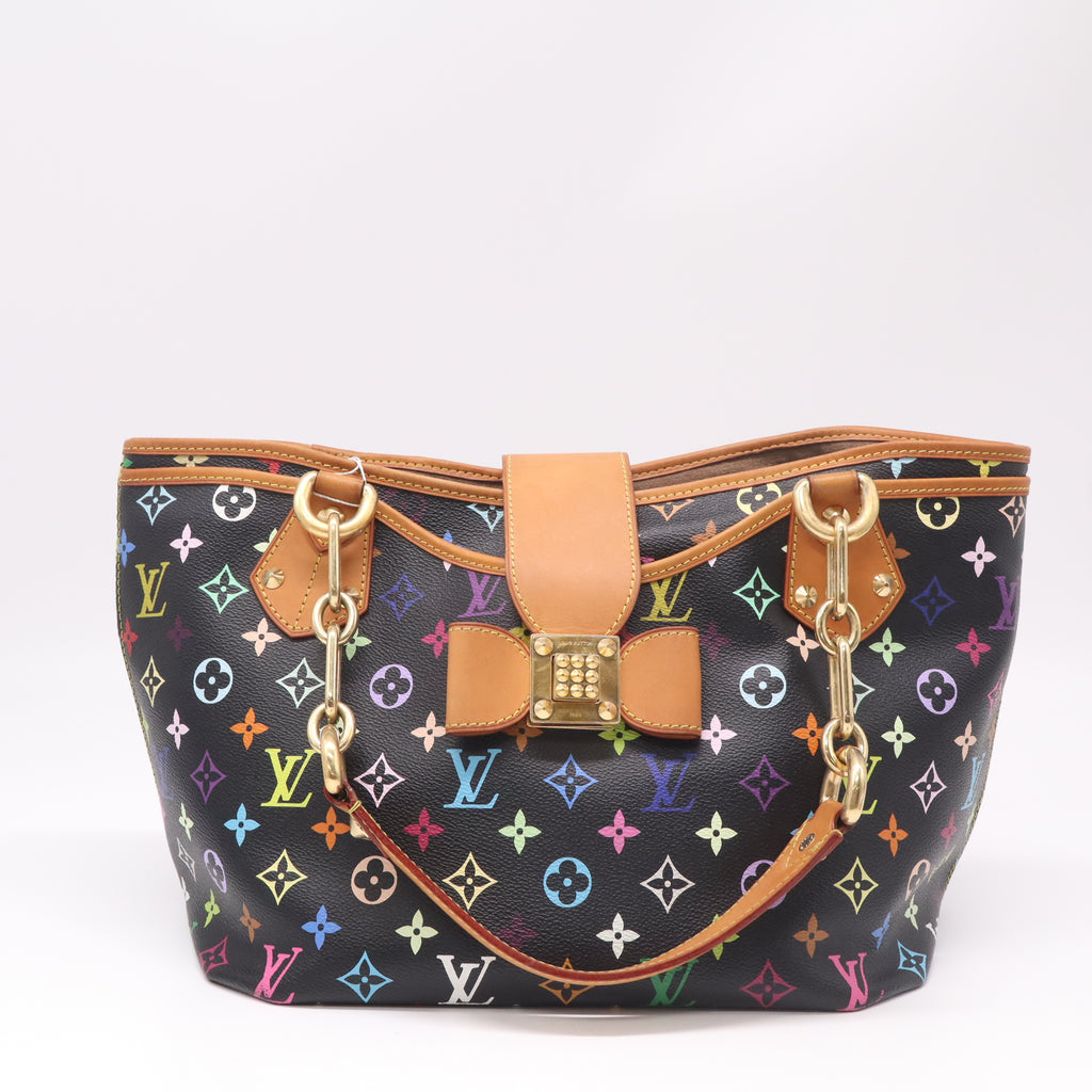 Louis Vuitton
Black Monogram Multicolore Annie GM Tote Bag twins B22923