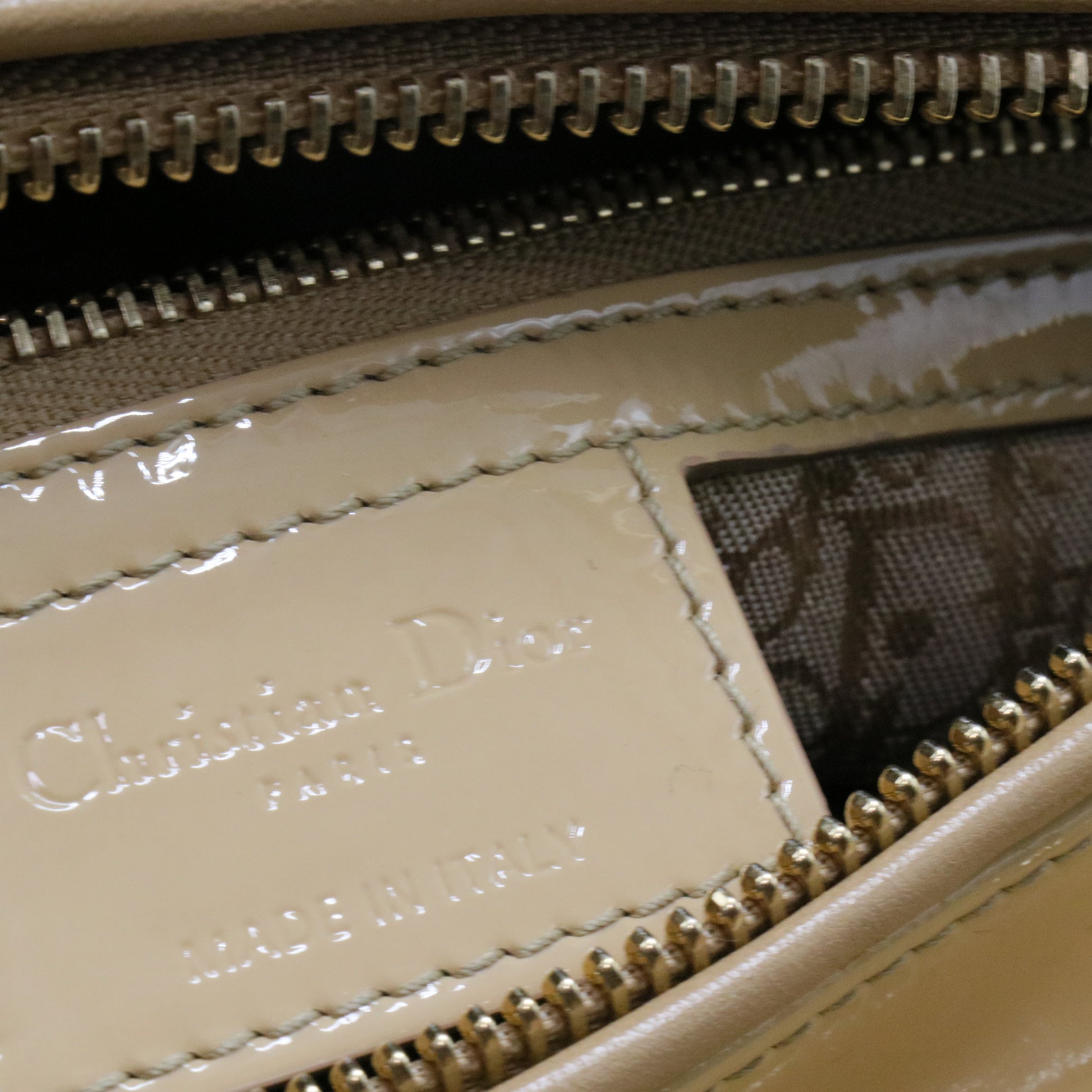 Lady Dior Bag Cannage Quilt Patent Large