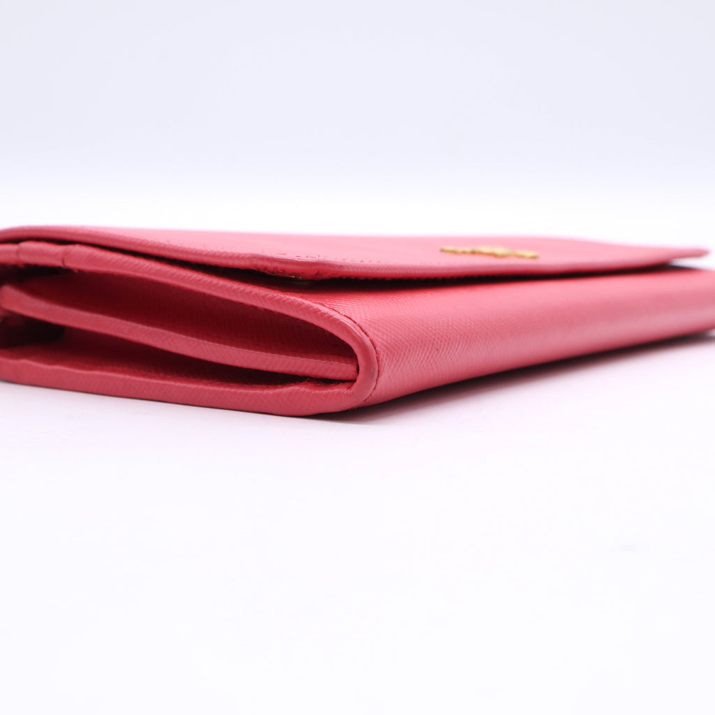 Saffiano Lux Leather Continental Wallet Twins W20685