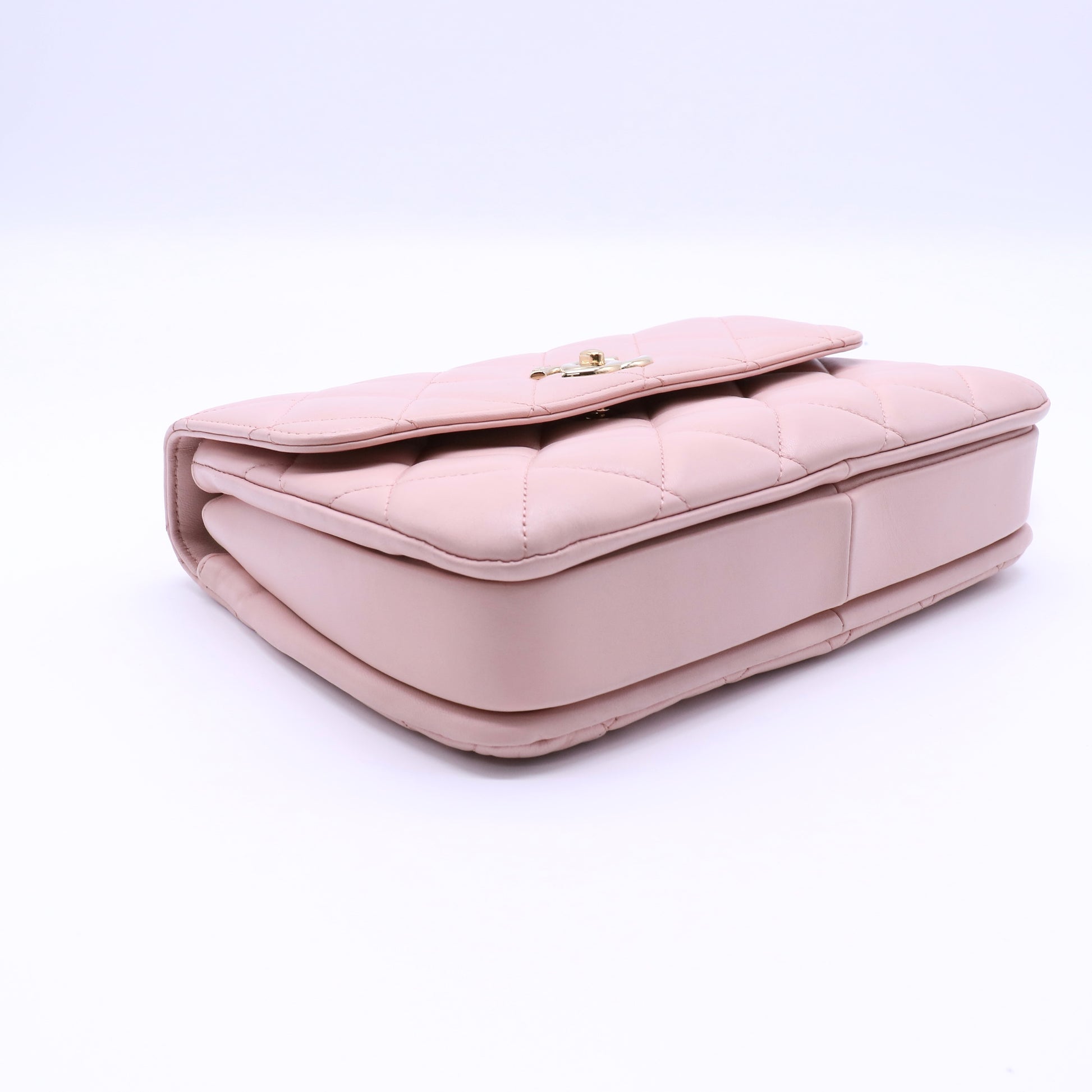 Chanel Lambskin Quilted Medium Trendy CC Flap Pink twins B21855