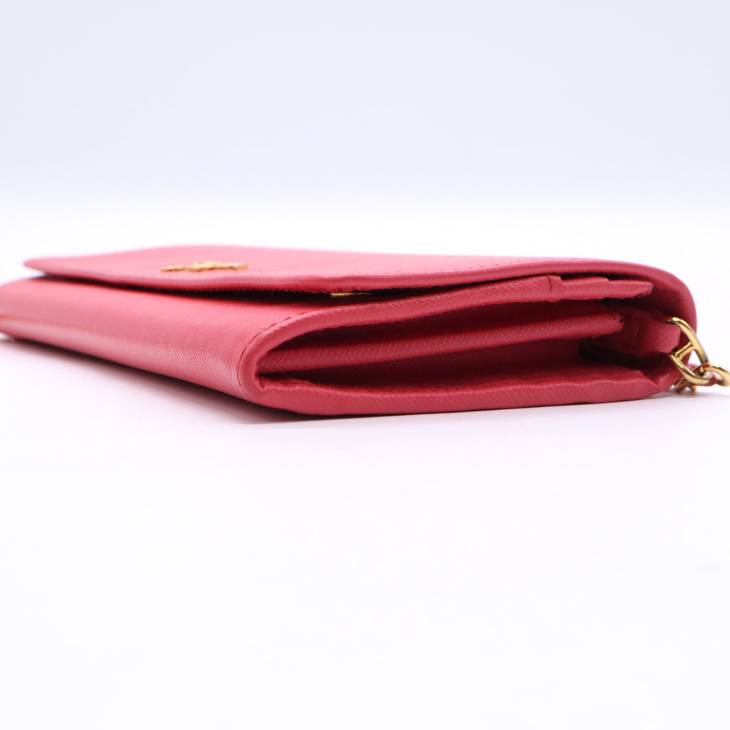 Saffiano Lux Leather Continental Wallet Twins W20685