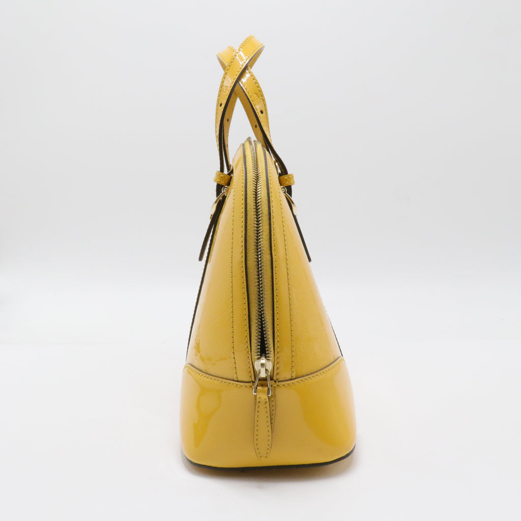 Patent Leather Nice Dome Satchel Medium