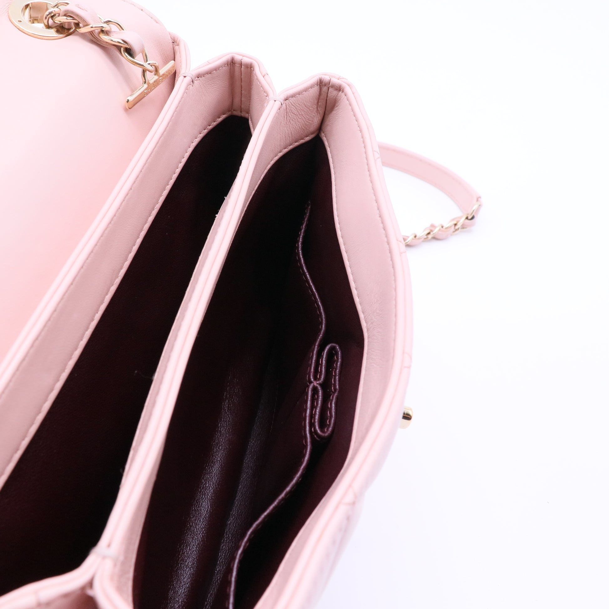 Chanel Lambskin Quilted Medium Trendy CC Flap Pink twins B21855