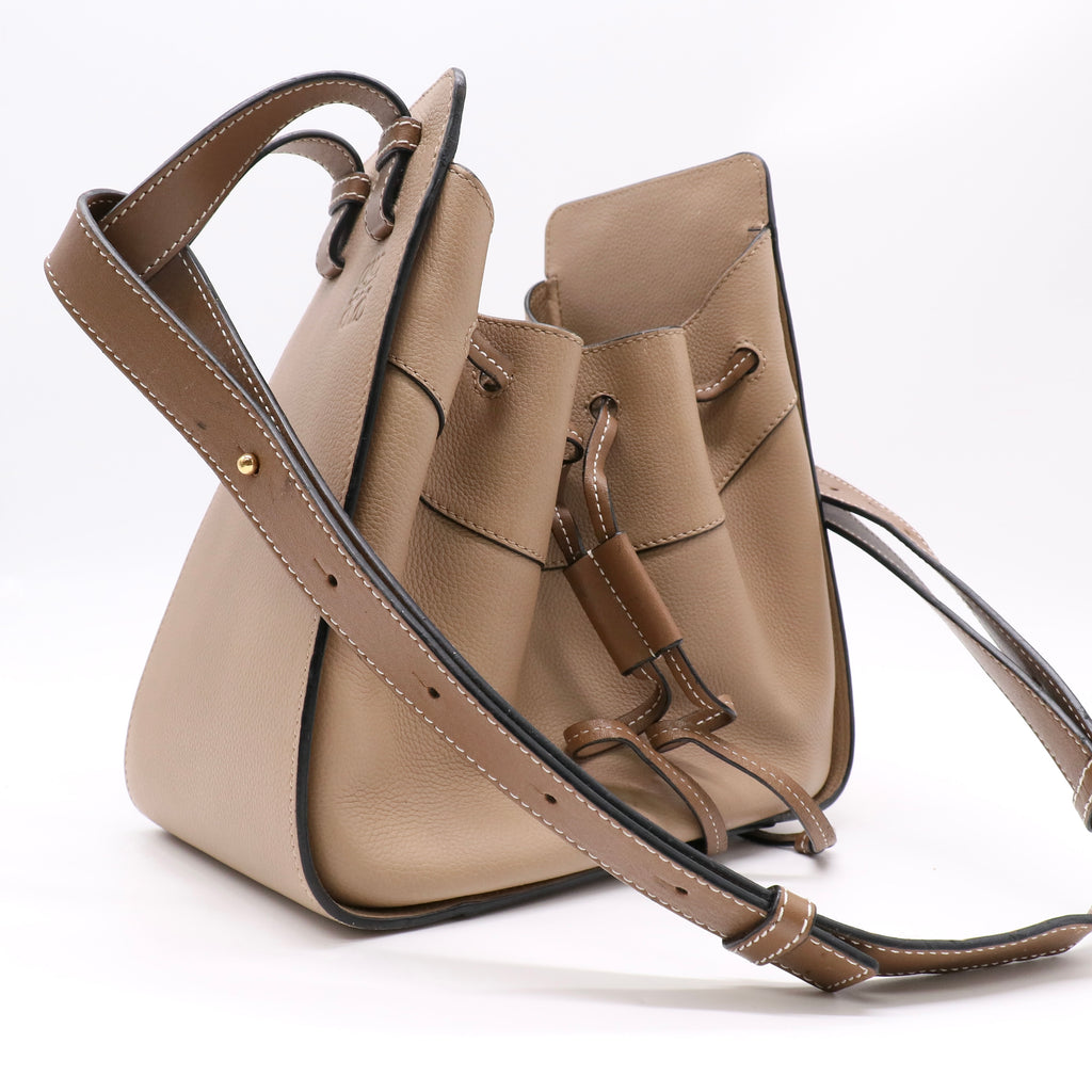Loewe Calfskin Hammock Shoulder Bag Sand Mink twins LDZ450