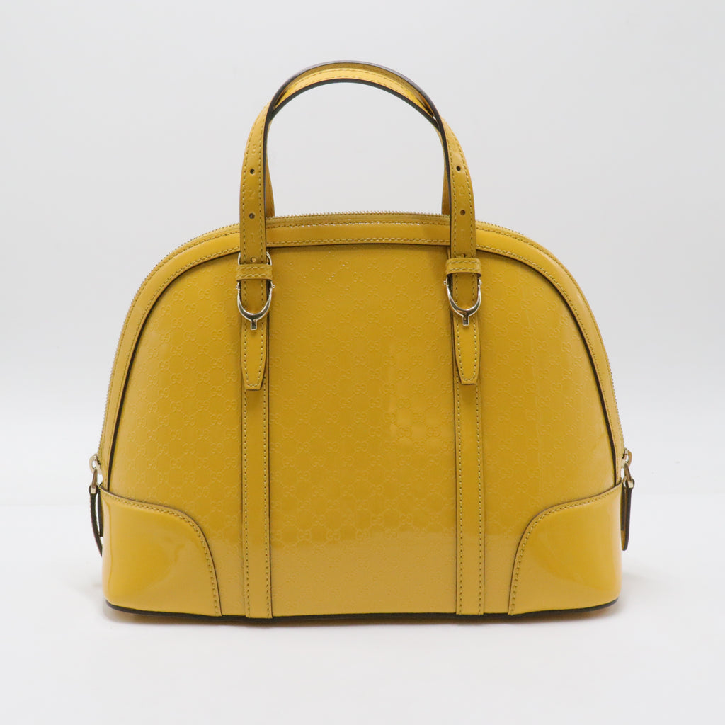 Patent Leather Nice Dome Satchel Medium