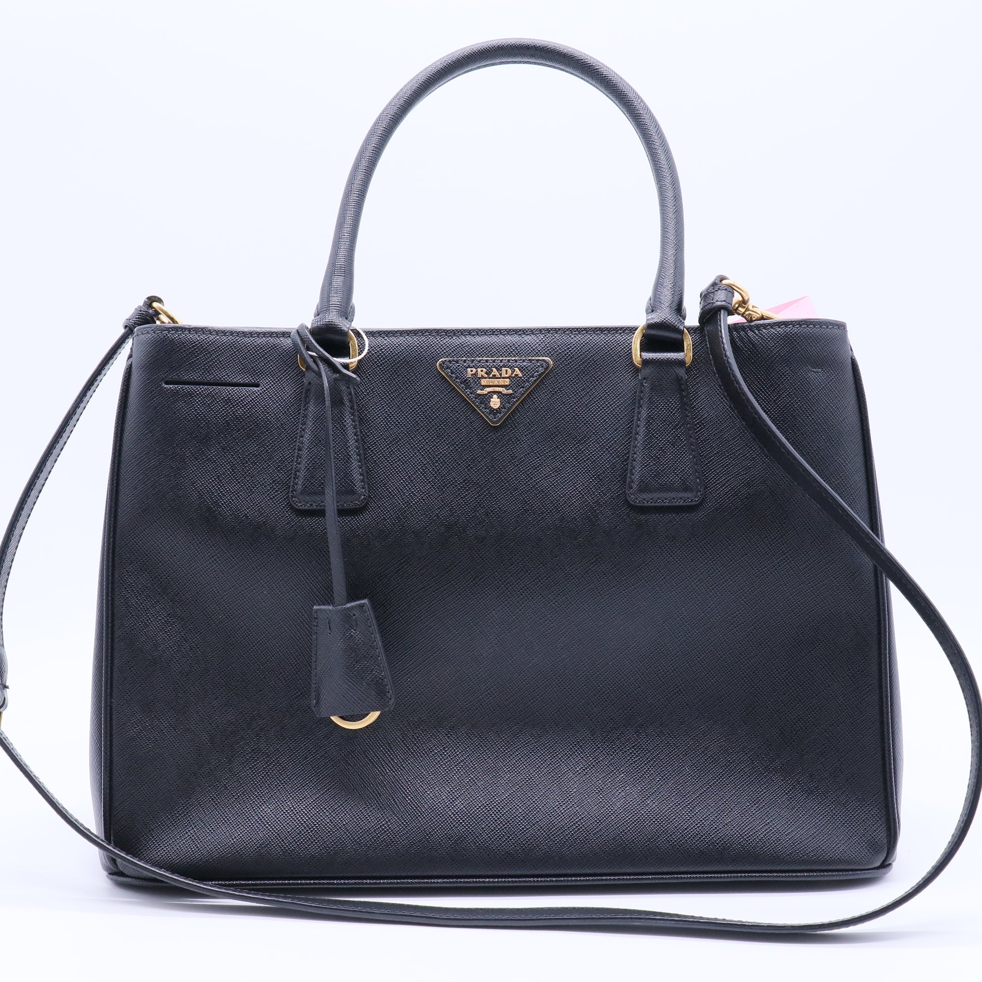 Double Zip Lux Tote Saffiano Leather Medium Twins