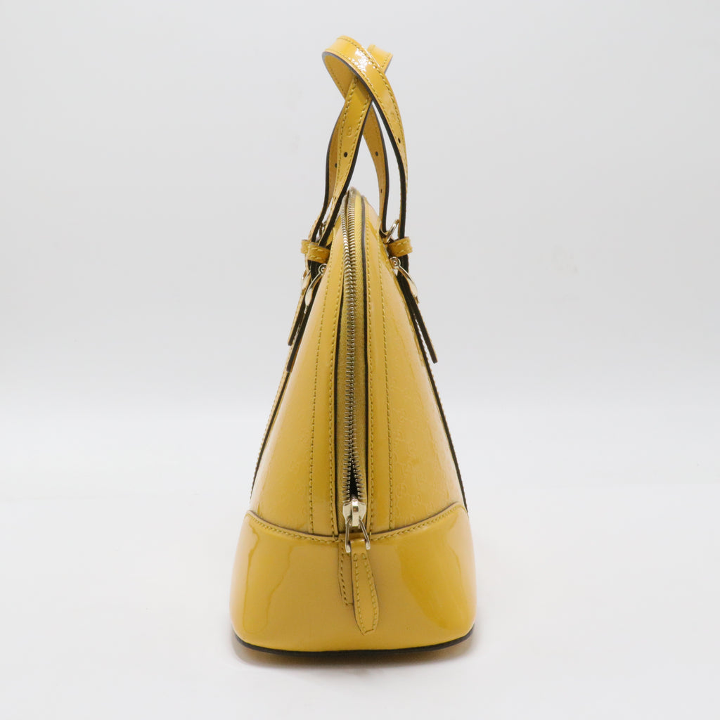 Patent Leather Nice Dome Satchel Medium