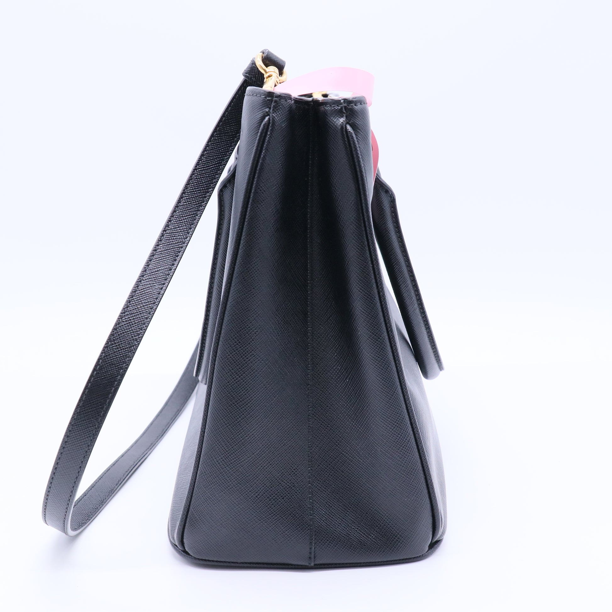 Double Zip Lux Tote Saffiano Leather Medium Twins
