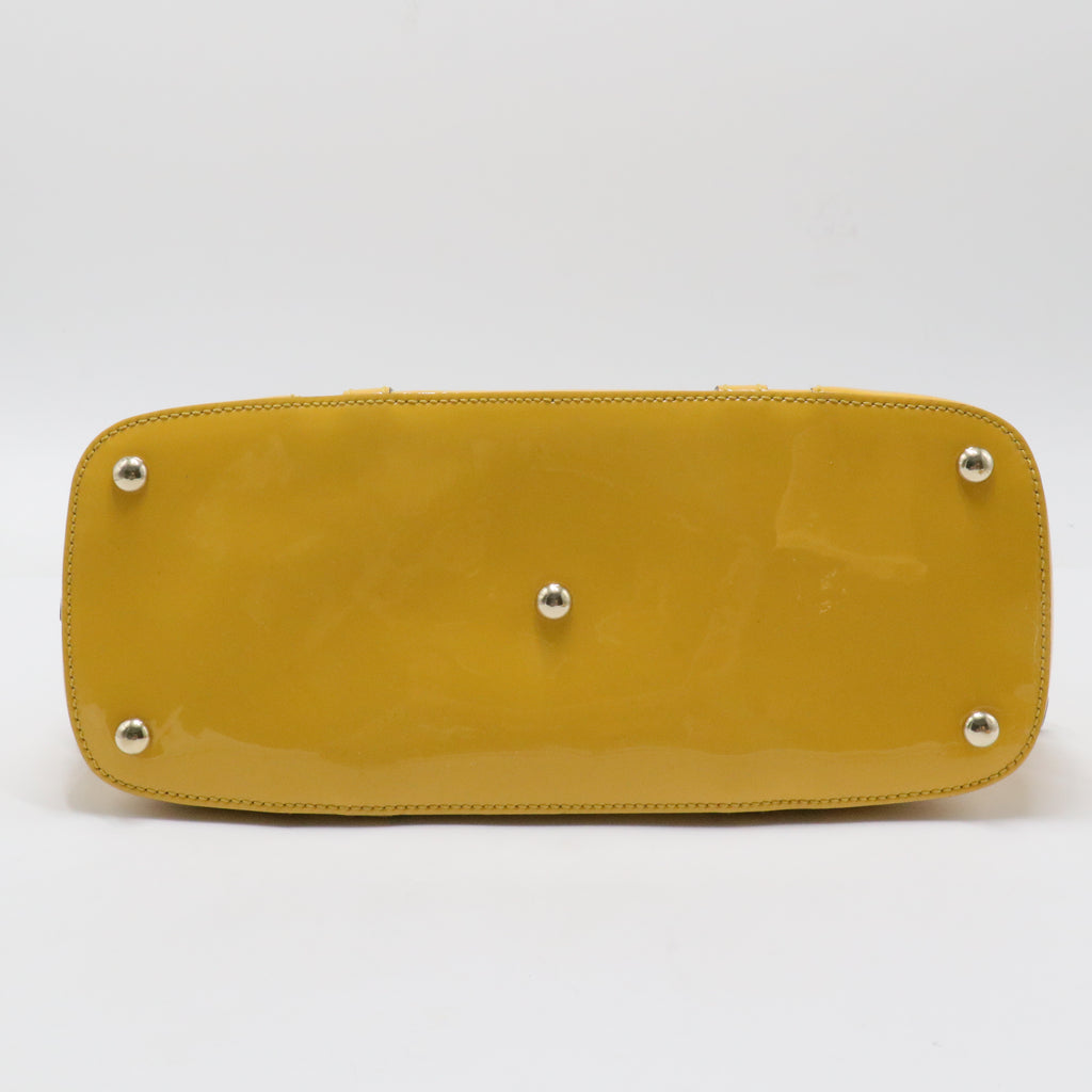 Patent Leather Nice Dome Satchel Medium