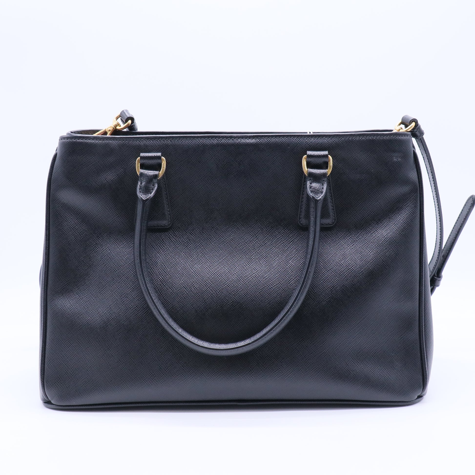 Double Zip Lux Tote Saffiano Leather Medium Twins