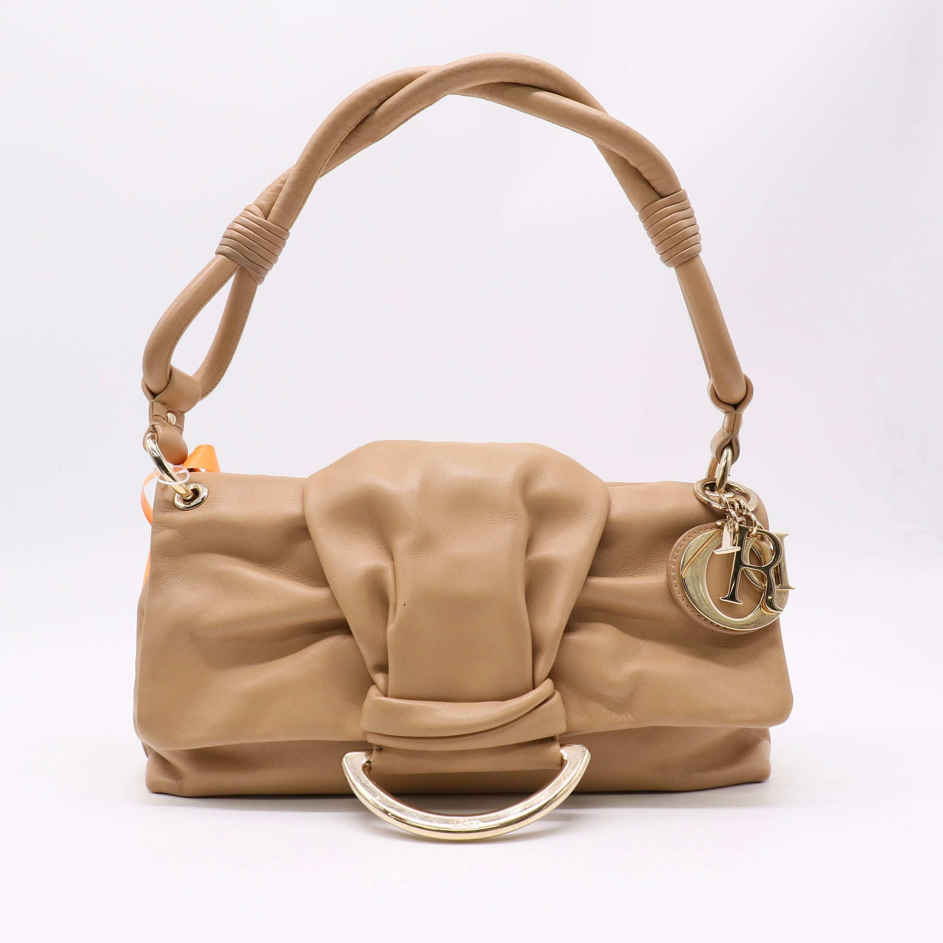 Christian Dior Demi Lune Flap Bag Leather twins LDZ457