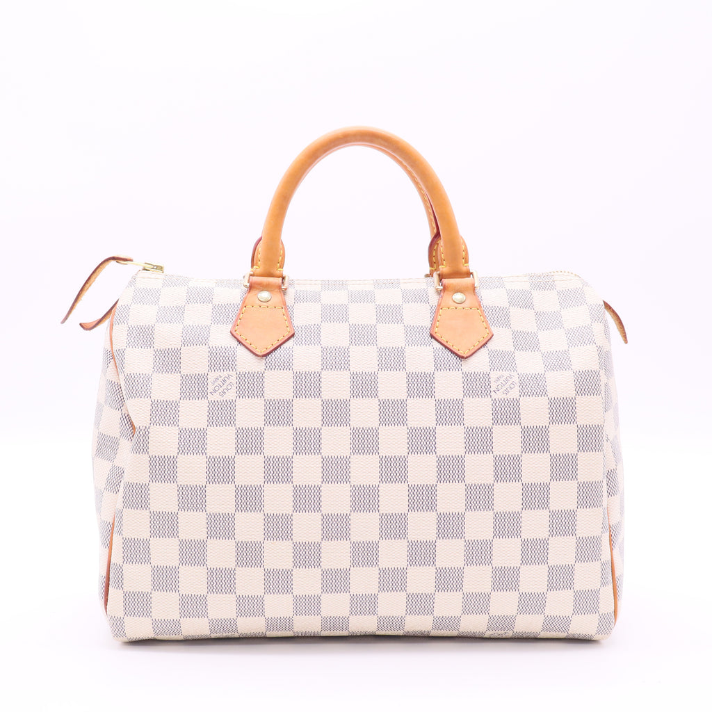 Louis Vuitton Damier Azur Canvas Speedy twins