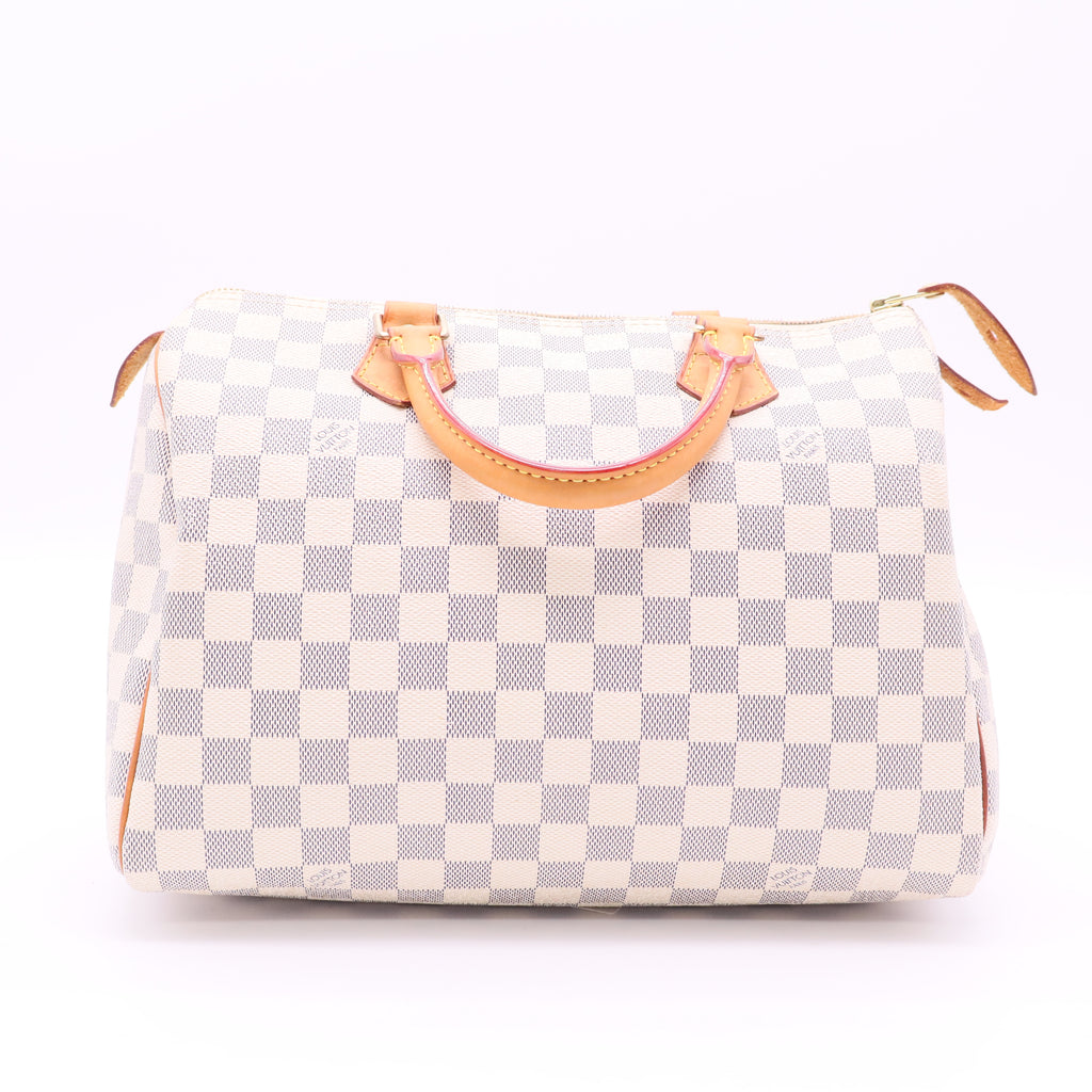 Louis Vuitton Damier Azur Canvas Speedy twins