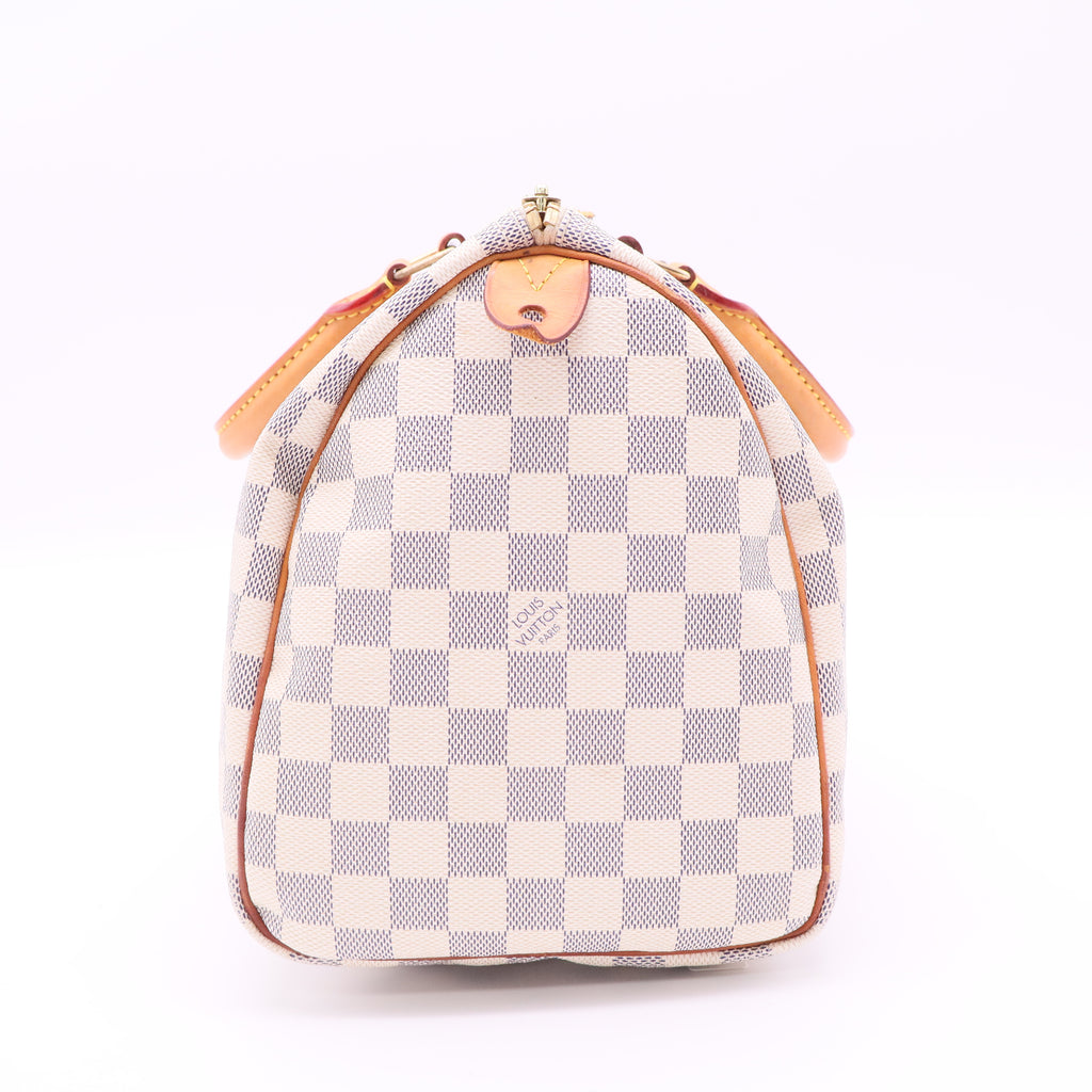 Louis Vuitton Damier Azur Canvas Speedy twins