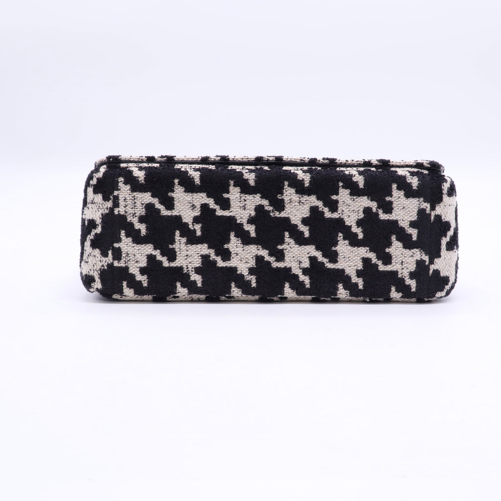 Christian Dior Caro Bag Macro-Houndstooth Fabric Medium twins LDJ3502
