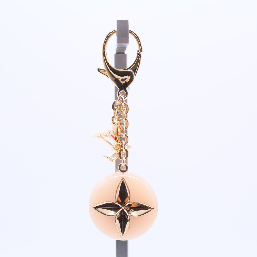 Acetate Hollow Flower Bag Charm Suede Rose W20150