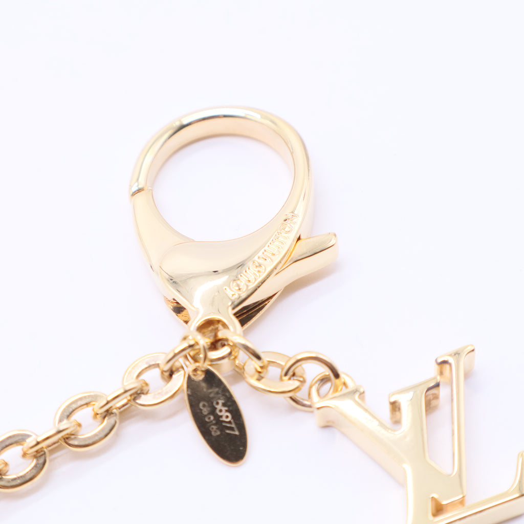 Acetate Hollow Flower Bag Charm Suede Rose W20150