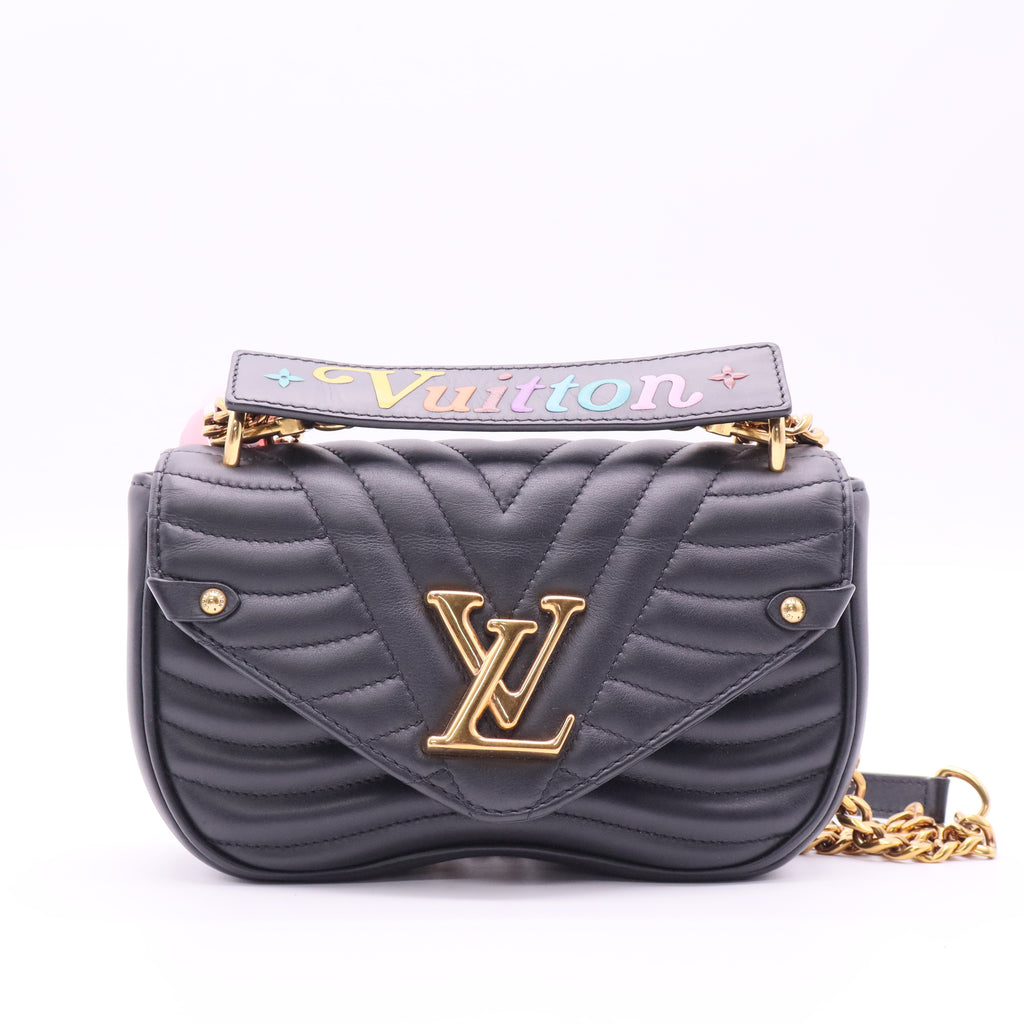 Louis Vuitton New Wave Black Wavy Quilt Bag twins