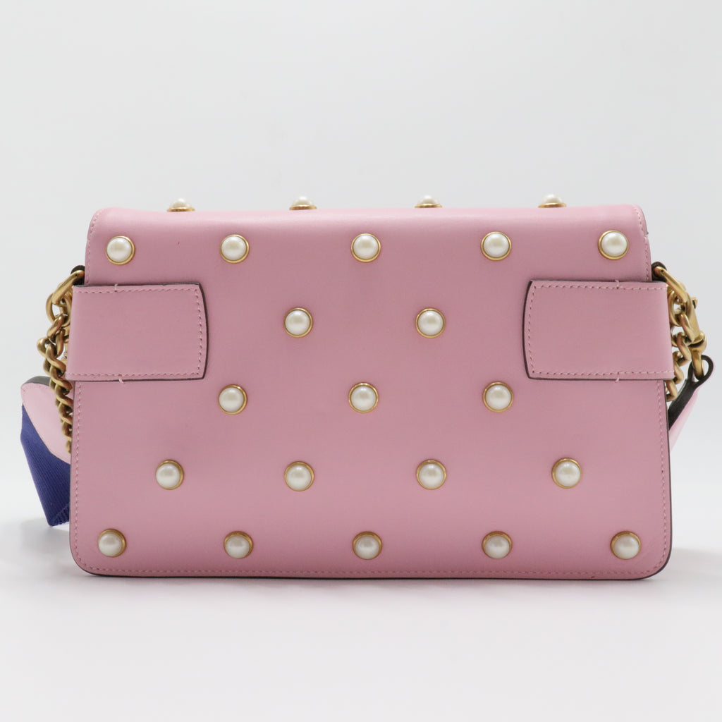 Broadway Pearly Bee Shoulder Bag Embellished Leather Mini