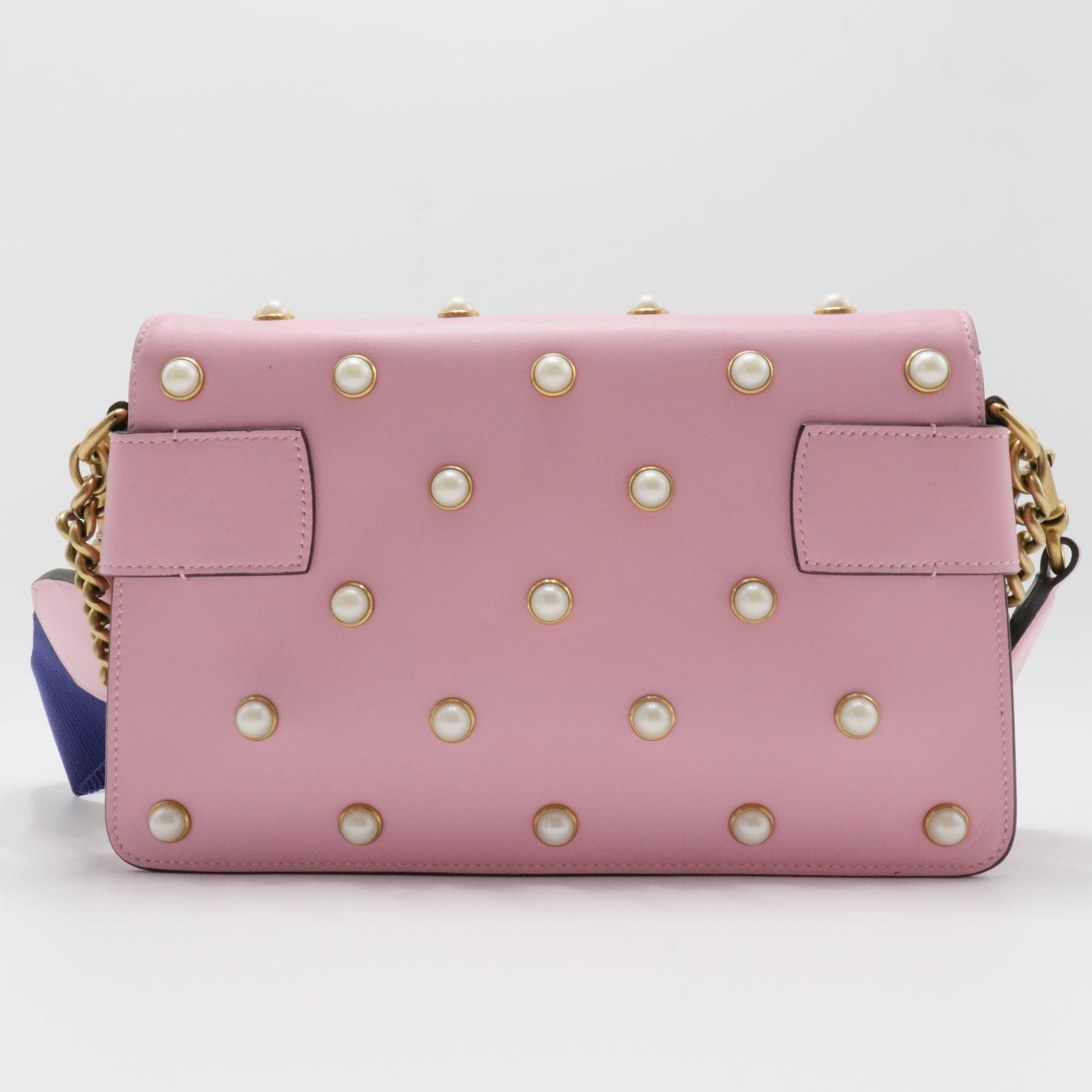 Broadway Pearly Bee Shoulder Bag Embellished Leather Mini