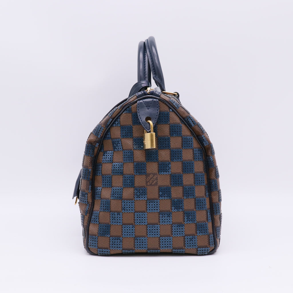 Louis Vuitton Damier Paillettes Speedy 30 twins B22889