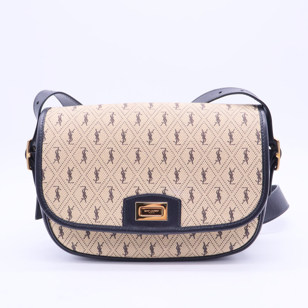 Flap Satchel Monogram All Over Canvas and Leather B20151