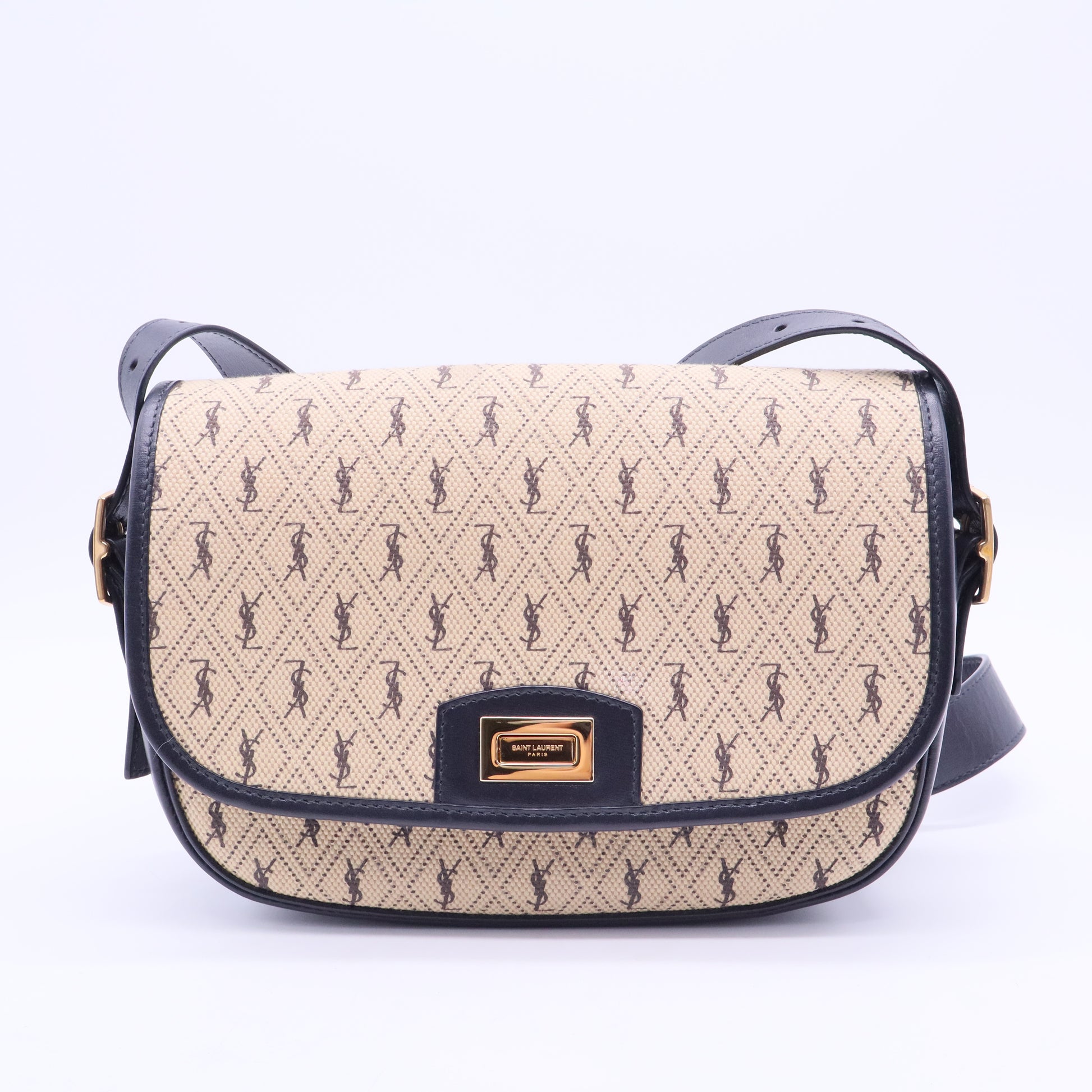 Flap Satchel Monogram All Over Canvas and Leather B20151