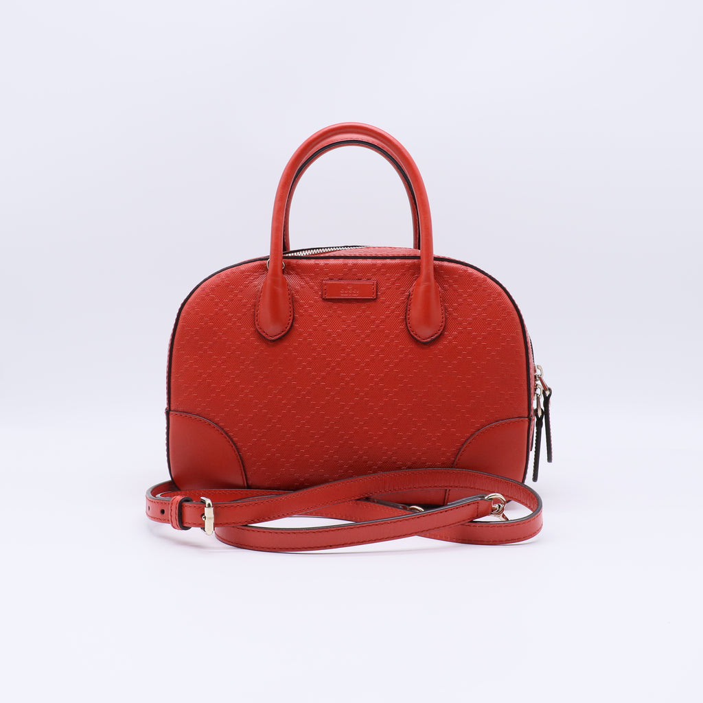 Bright Top Handle Bag Diamante Leather Small B21955