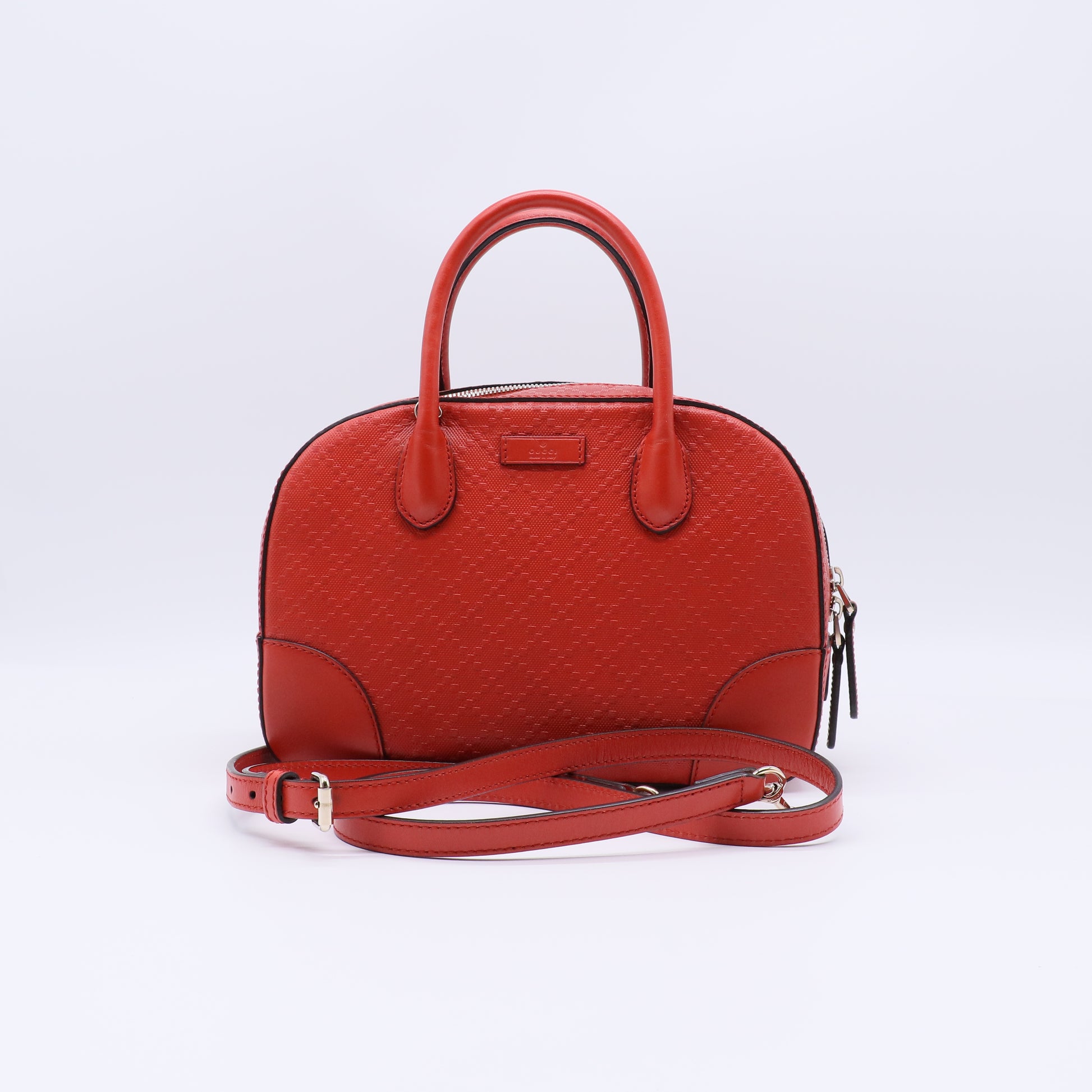 Bright Top Handle Bag Diamante Leather Small B21955