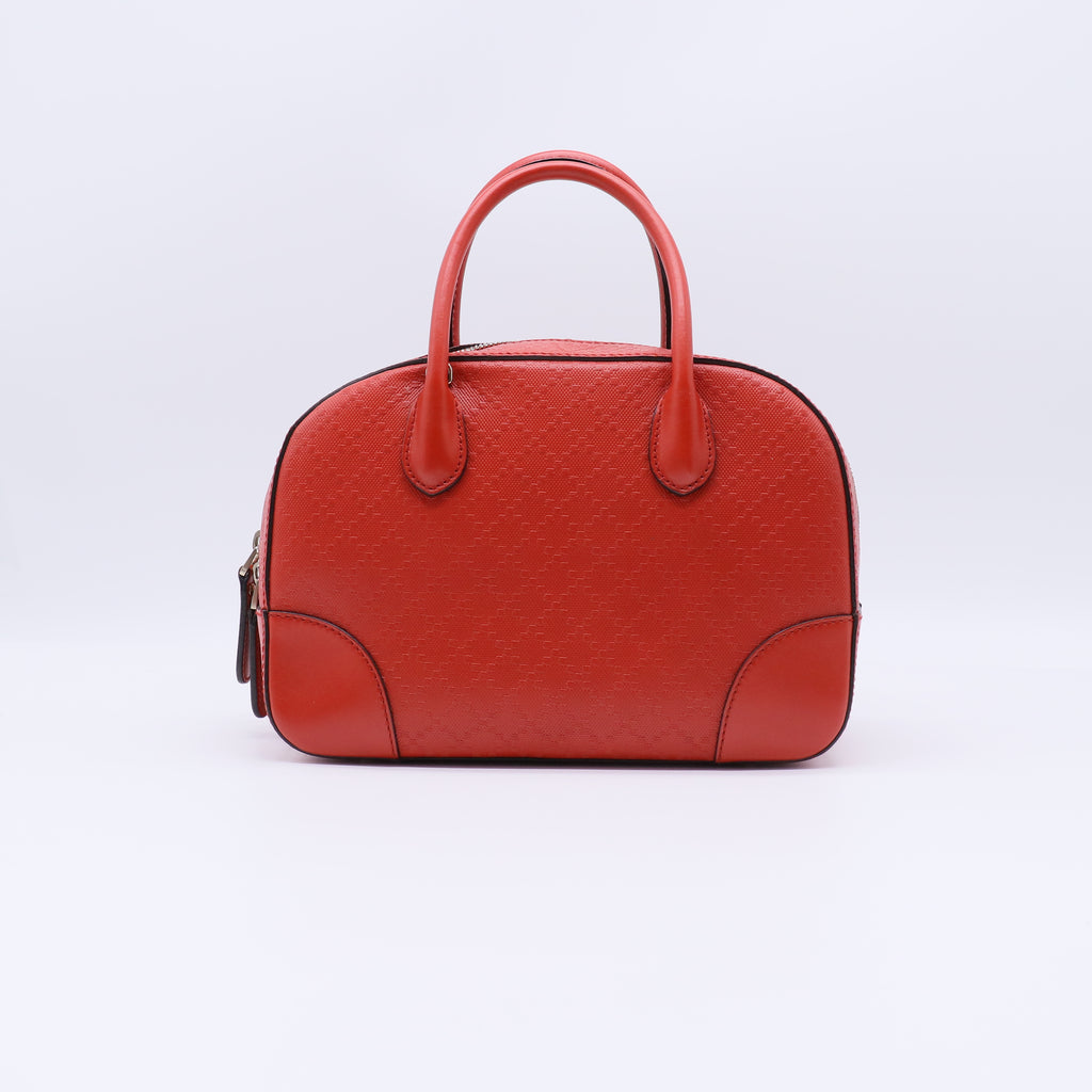 Bright Top Handle Bag Diamante Leather Small B21955