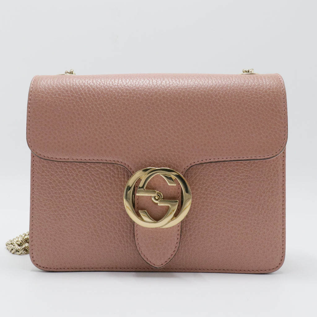 Interlocking Shoulder Bag Leather Small