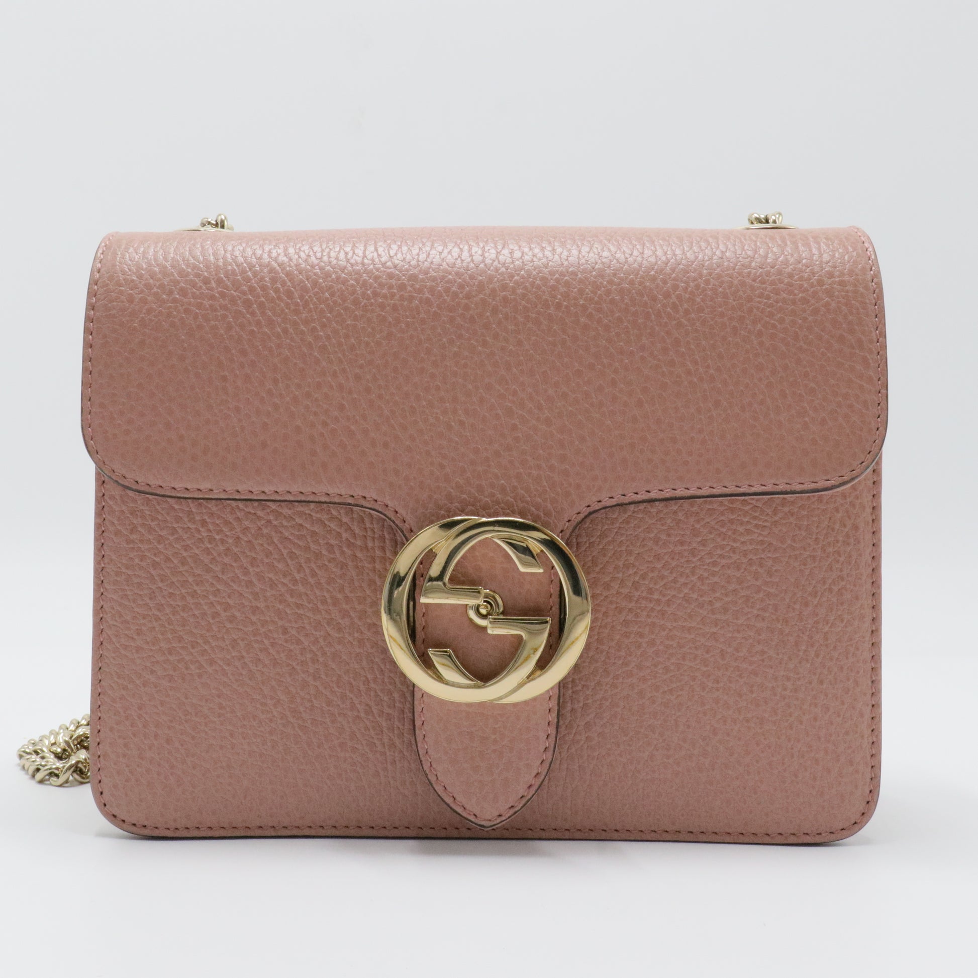 Interlocking Shoulder Bag Leather Small