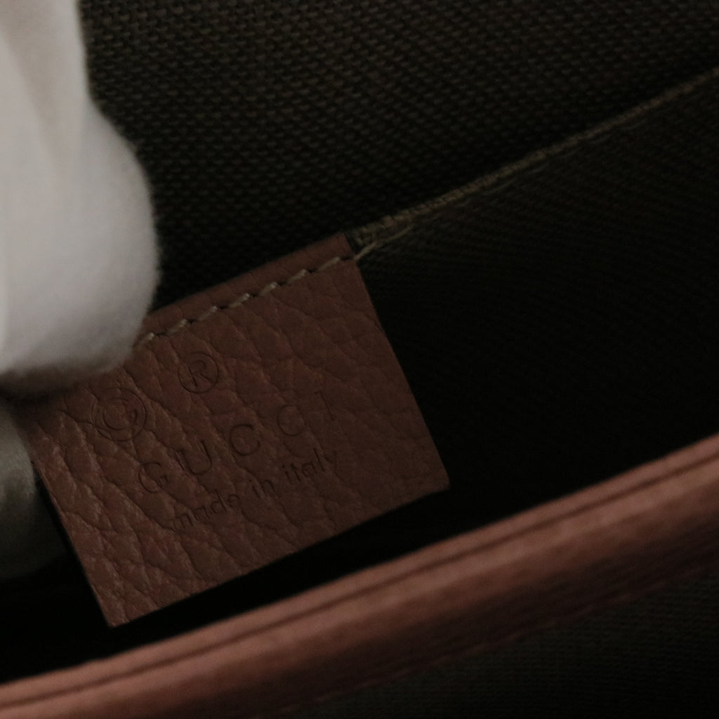 Interlocking Shoulder Bag Leather Small