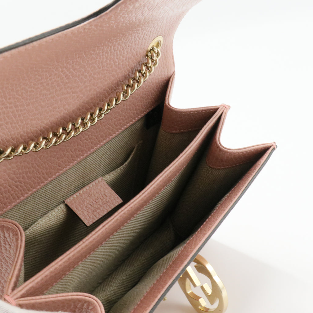 Interlocking Shoulder Bag Leather Small