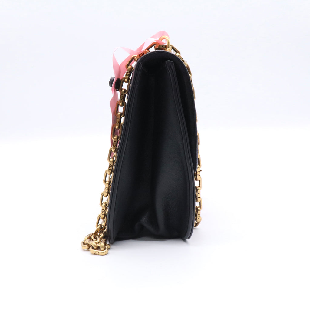 Dioraddict Flap Bag Beaded Leather Small Twins LDJ3501