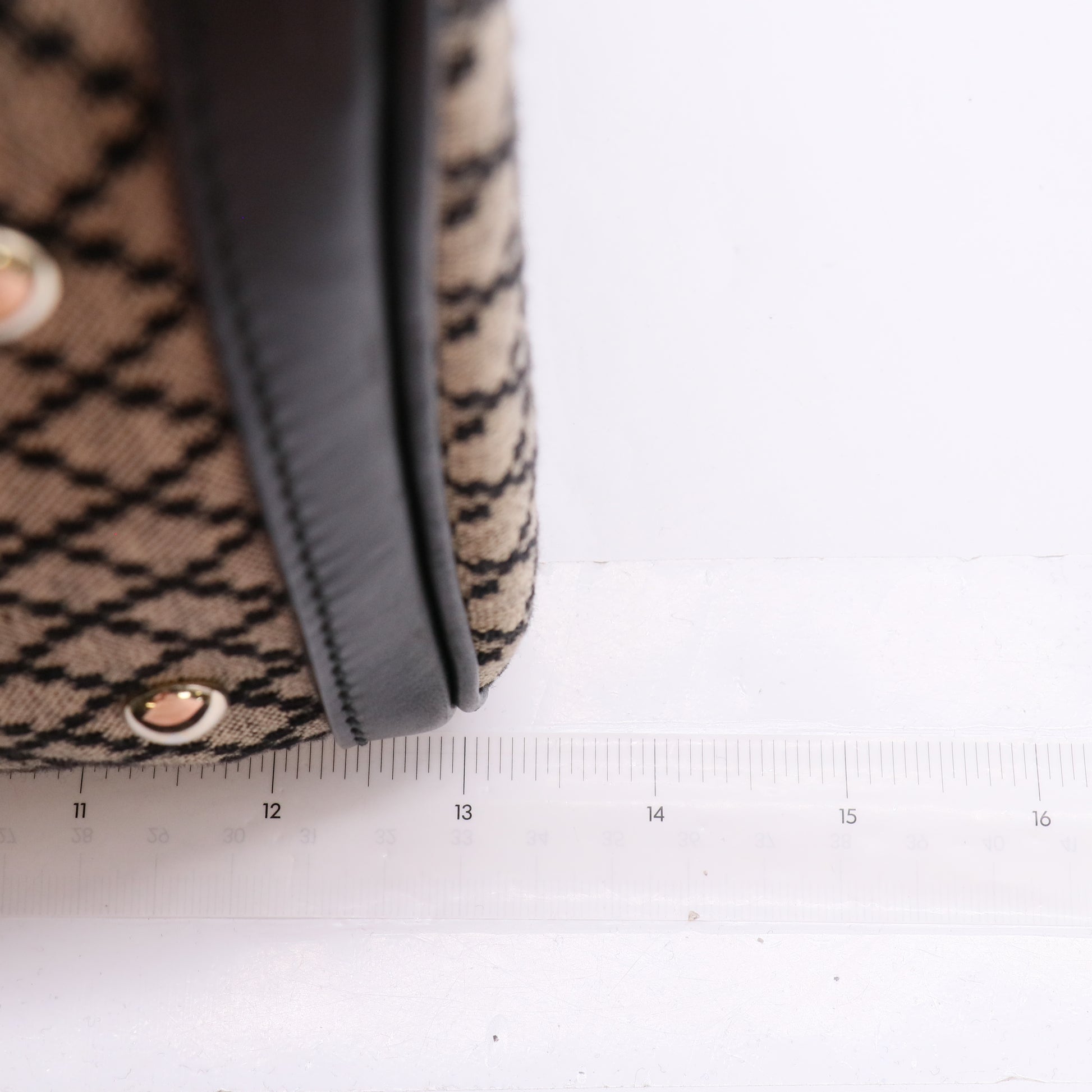 Gucci Vintage Web Diamante Canvas  Boston Bag twins B23073