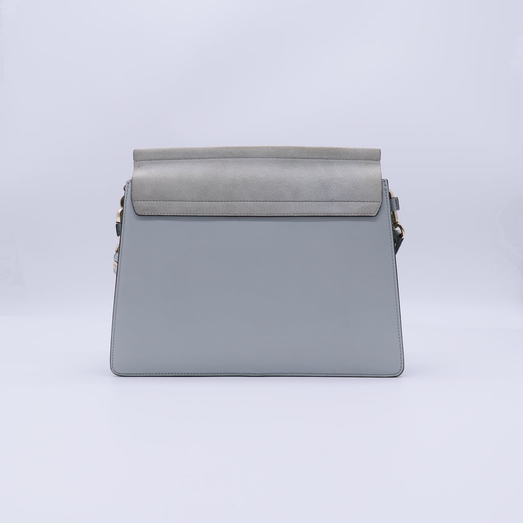 Chloe Smooth Calfskin and Suede Medium Faye Shoulder Bag B21980