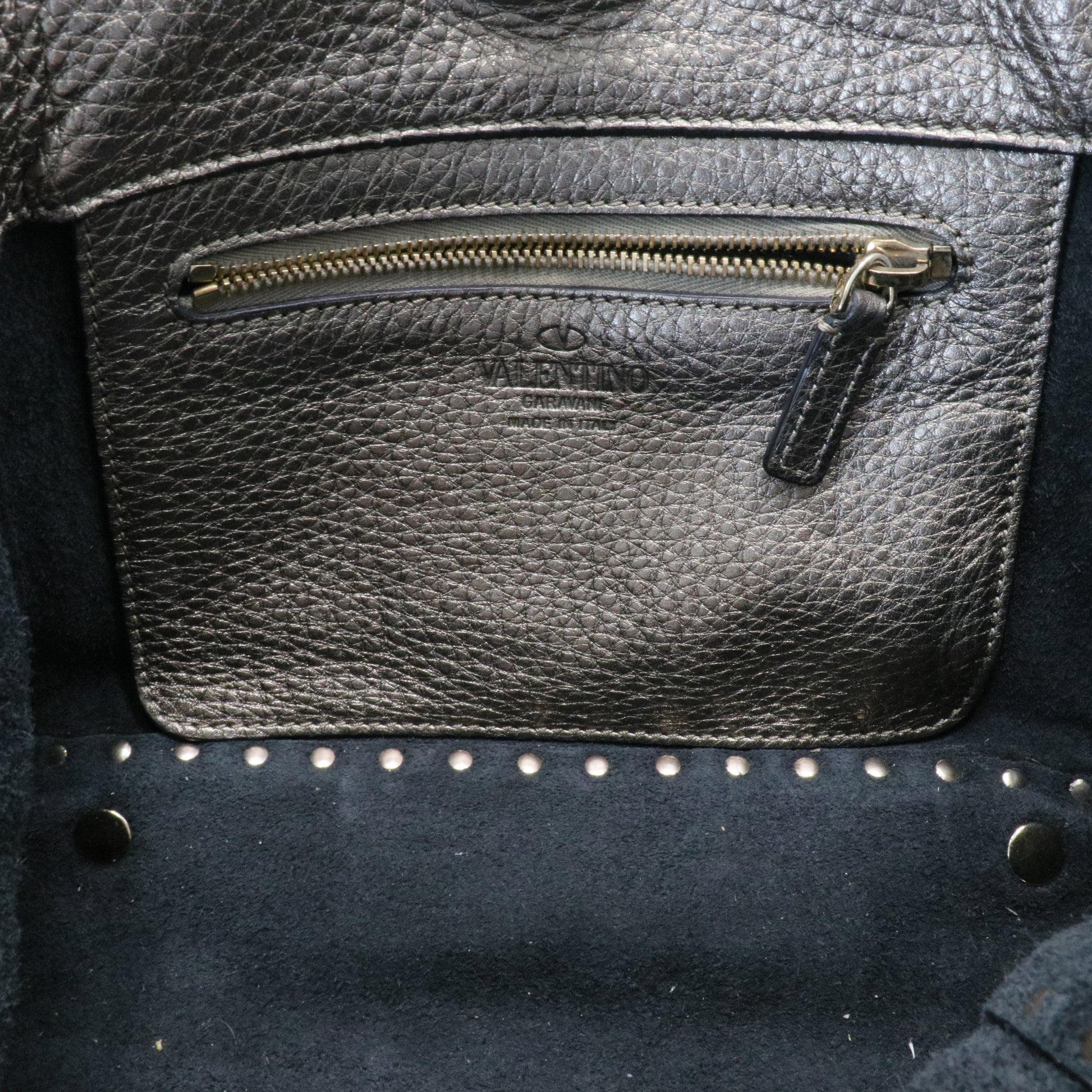 Leather Rockstud Tote