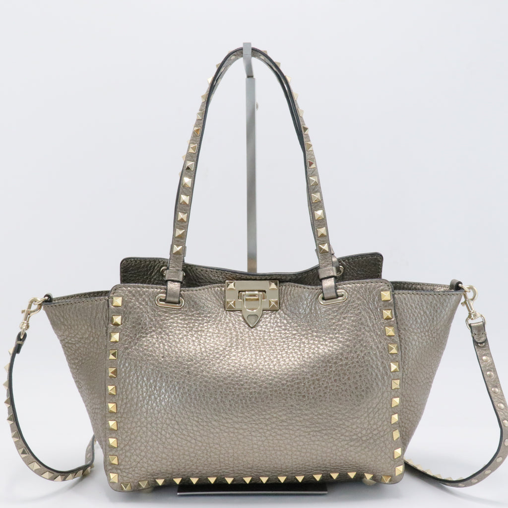 Leather Rockstud Tote
