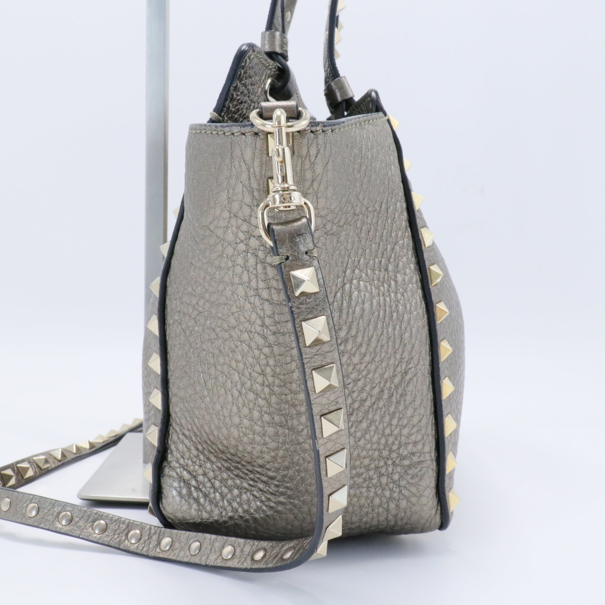Leather Rockstud Tote