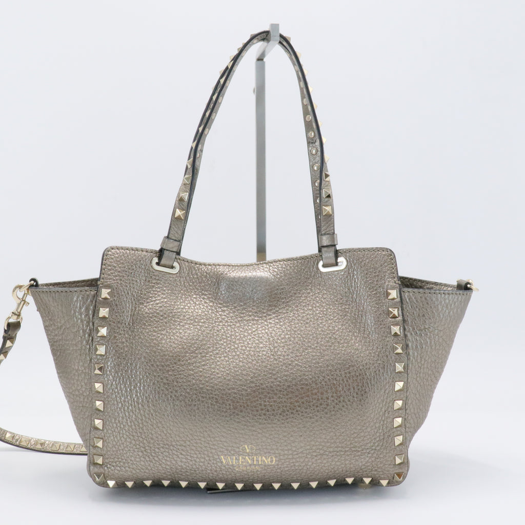 Leather Rockstud Tote