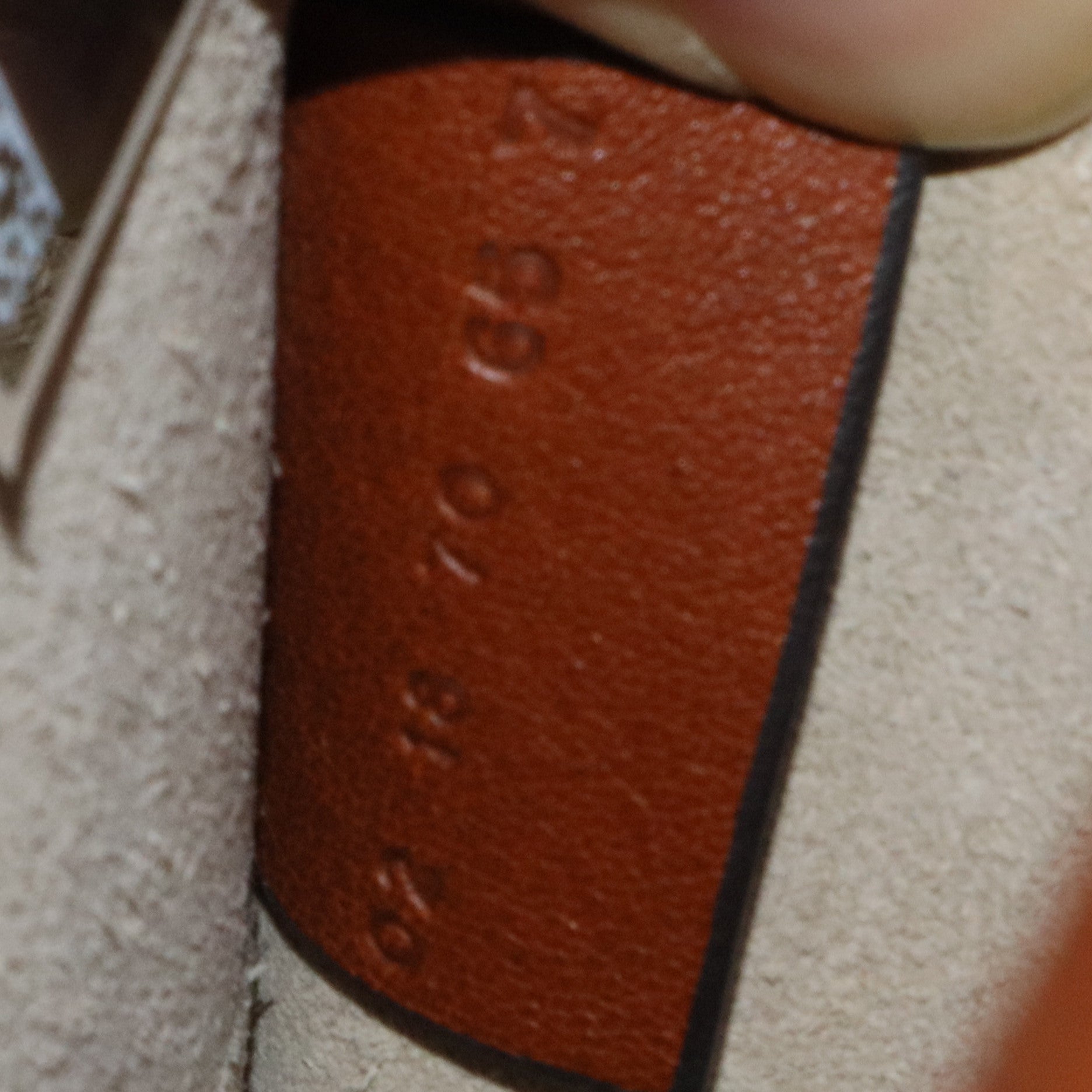 Grained Calfskin Studded Small Marcie Saddle Tan