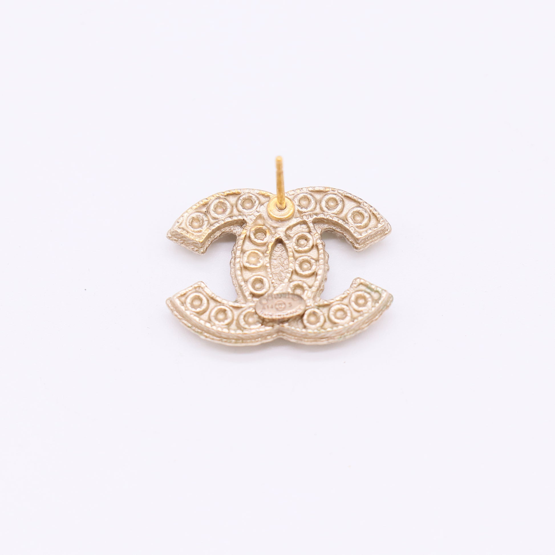 Chanel Classic CC Pearl Stud Earrings twins LDJ4912