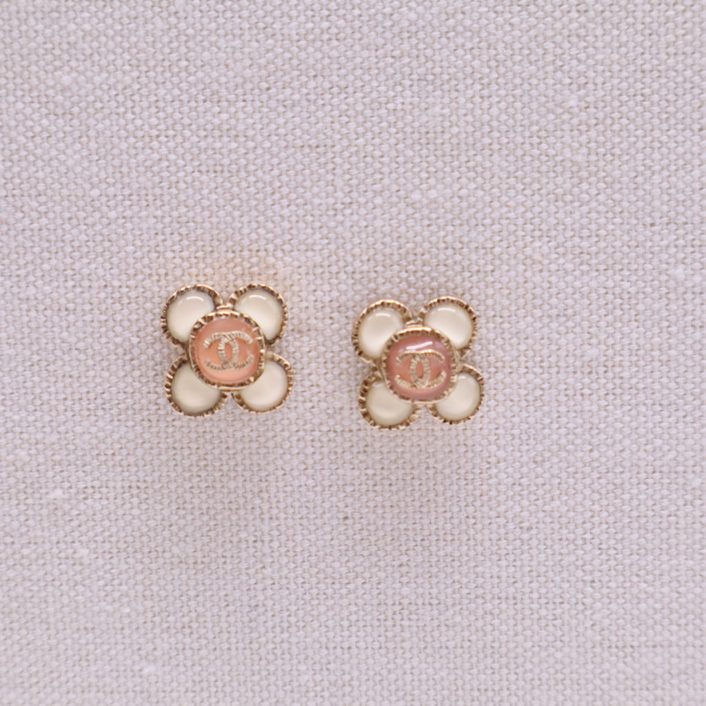 Flower CC Earrings W20174