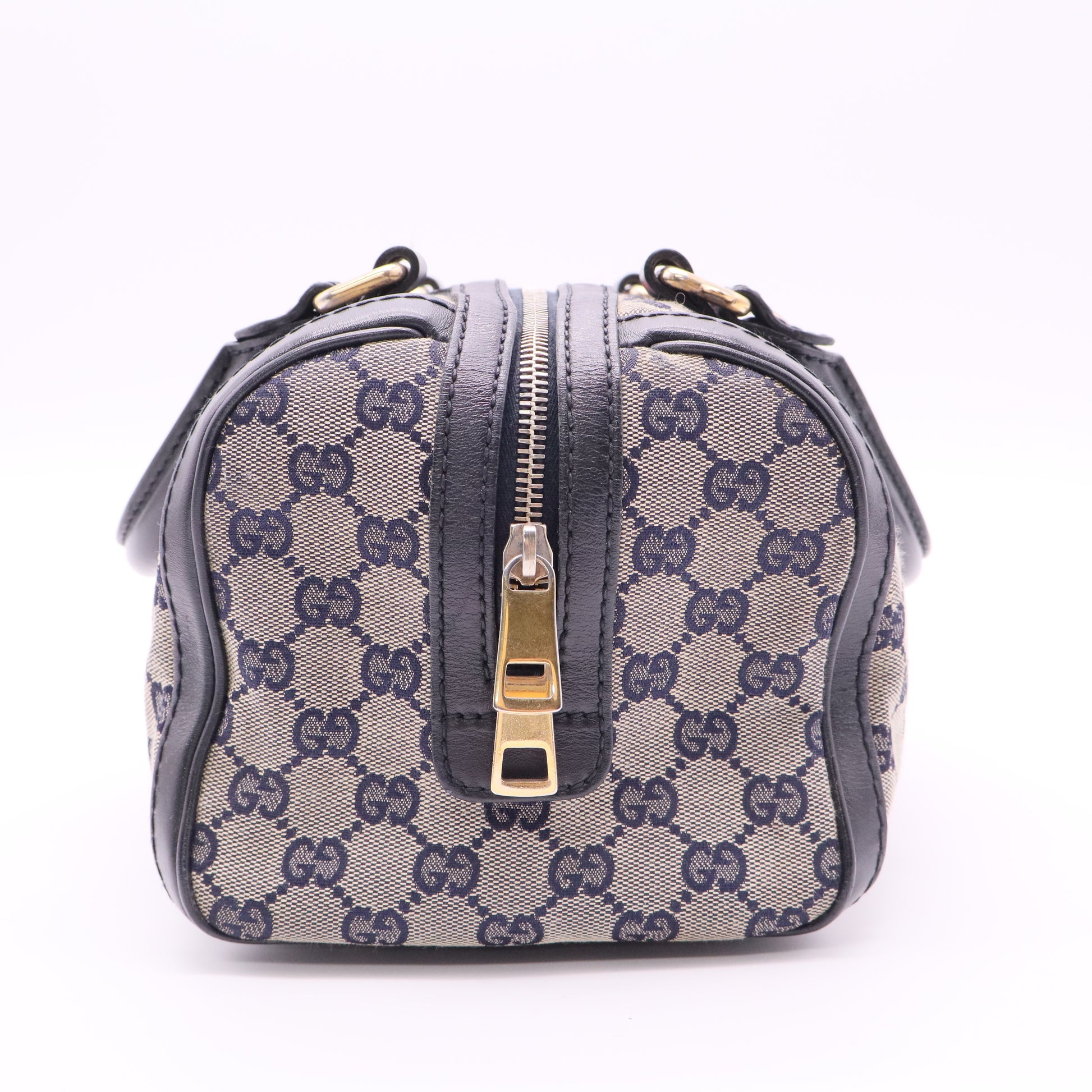 Vintage Web Boston Bag GG Canvas Small twins