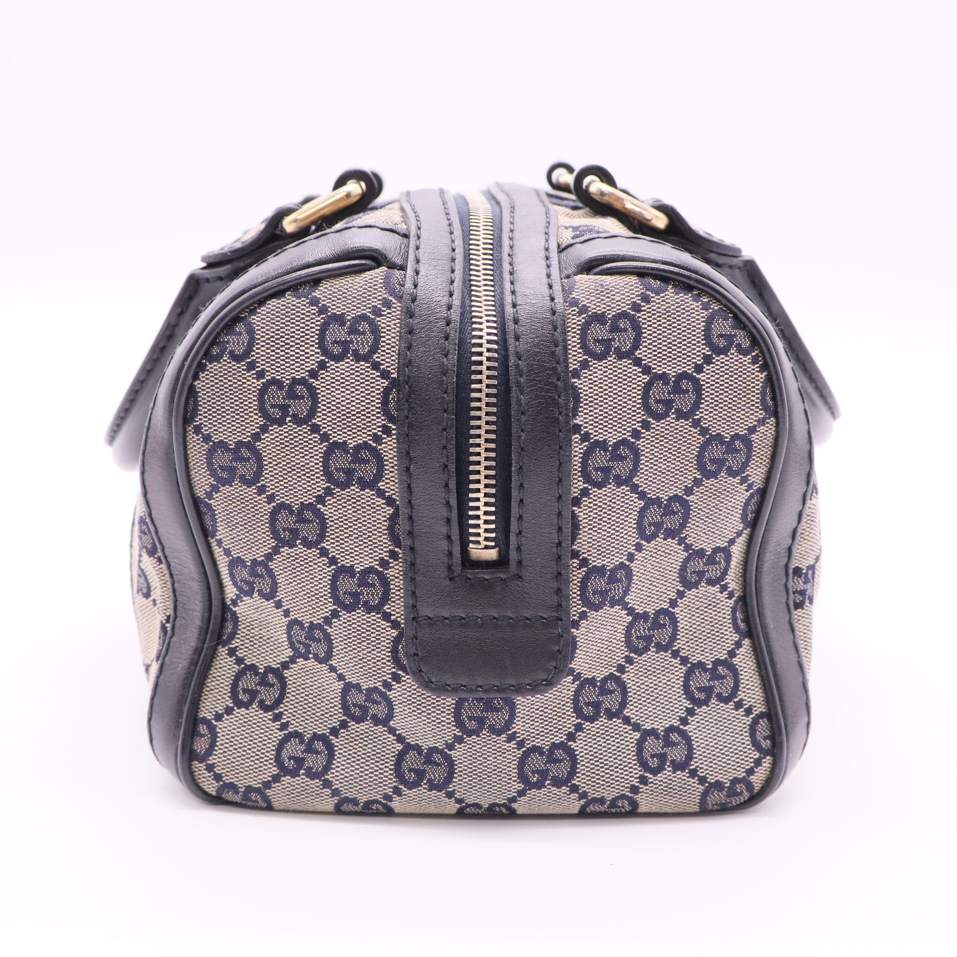 Vintage Web Boston Bag GG Canvas Small twins