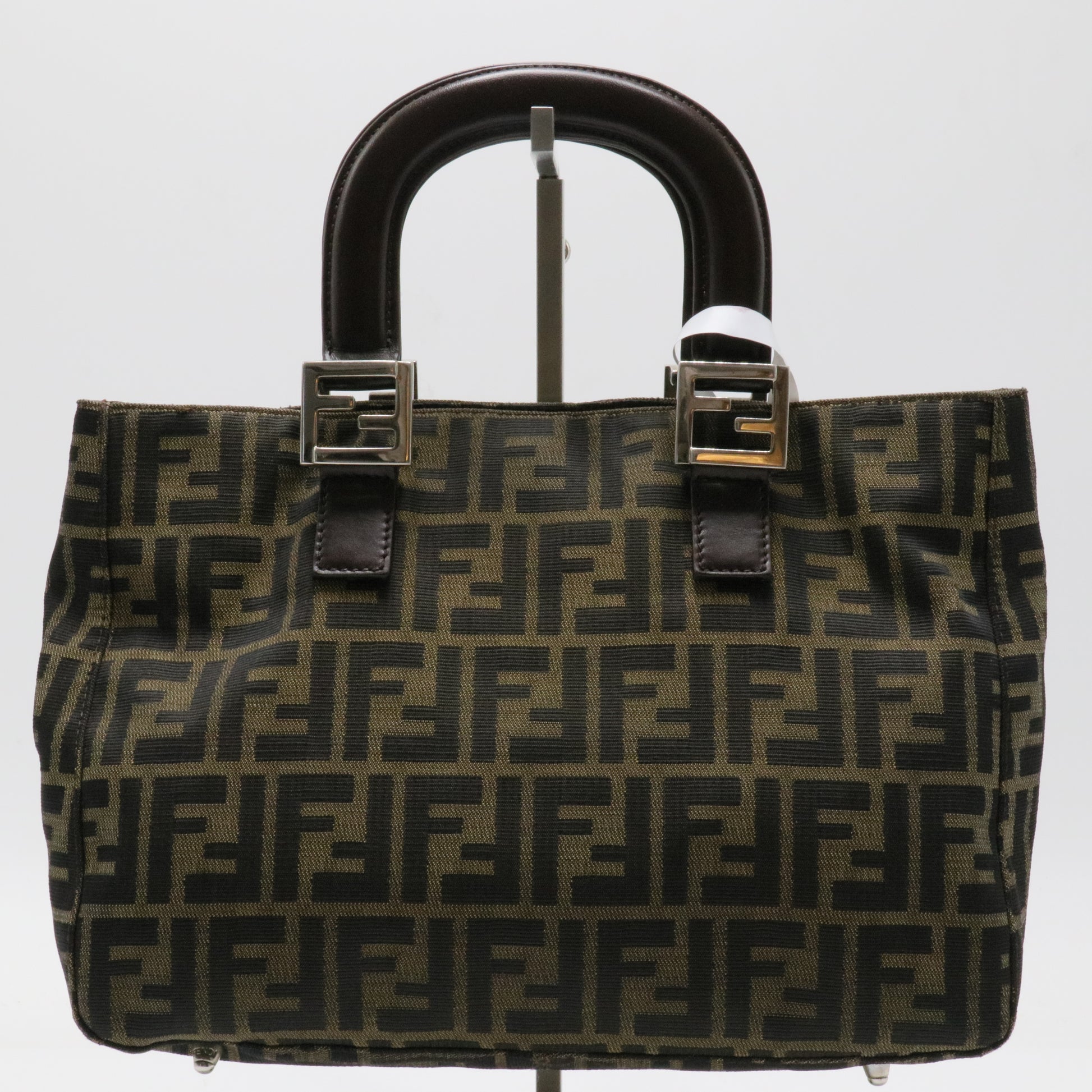 Vintage FF Handle Tote Zucca Canvas