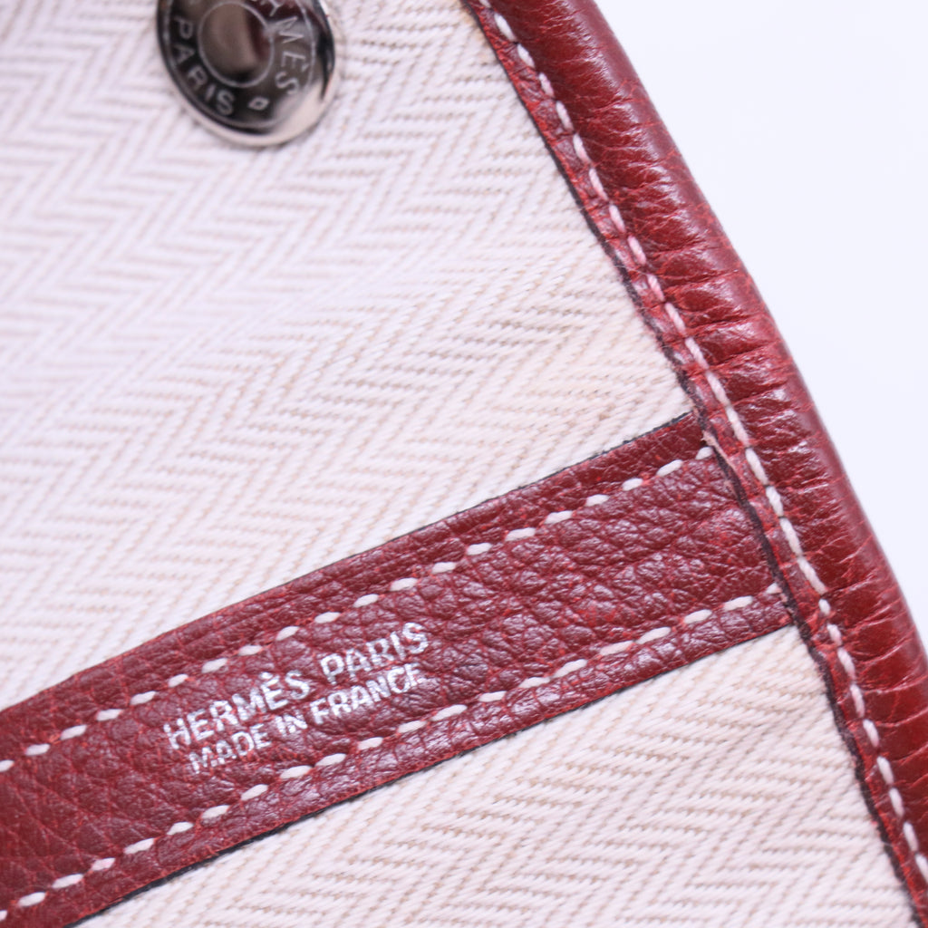 Hermes Negonda Garden Party 30 TPM Rouge H B20504