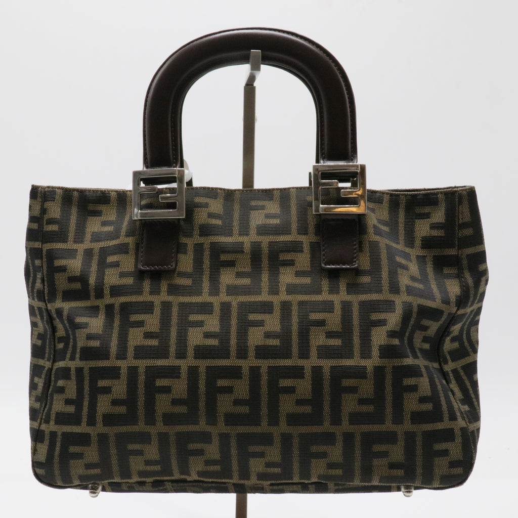 Vintage FF Handle Tote Zucca Canvas